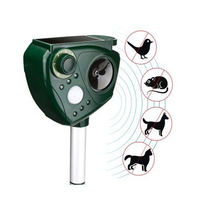 Solar Ultrasonic Animal bird dove owl pigeon Pest Repeller for lawn